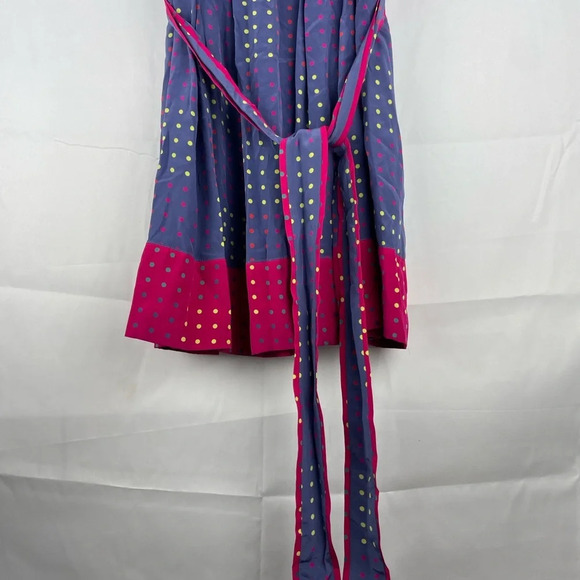 NWT Marc by Marc Jacobs Polka dots Ruffled 100% Silk Dress $358 Size 4 - Picture 2 of 16